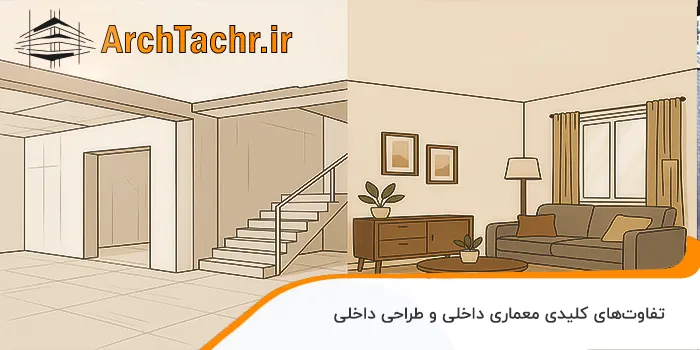 تفاوت‌ معماری داخلی و طراحی داخلی چیست؟