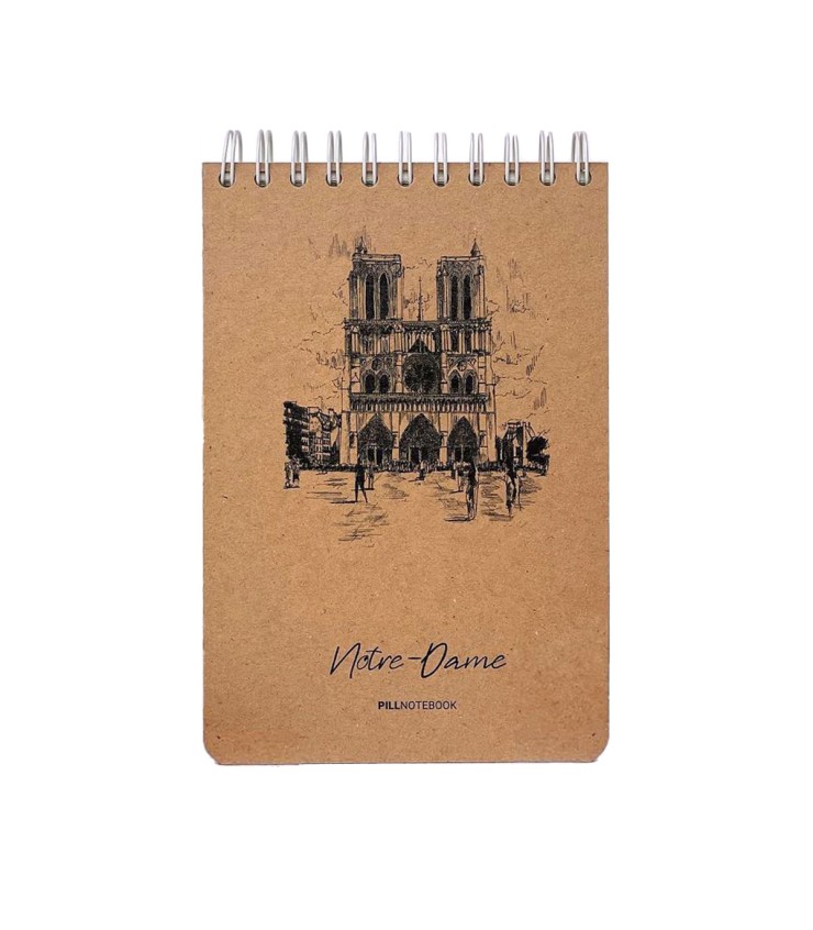 دفتر-اسکیس-a5-پیل-طرح-notre-dame دفتر اسکیس A5 پیل طرح نوتردام